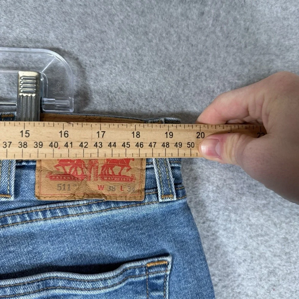 Levis 511 jeans mens‎ 38 x 33 medium wash denim pants zip fly